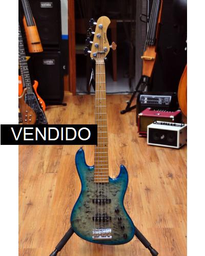 Sadowsky MetroLine 21 Fret 5 JJ Ltd 2020 Whale Blue Transparent Satin